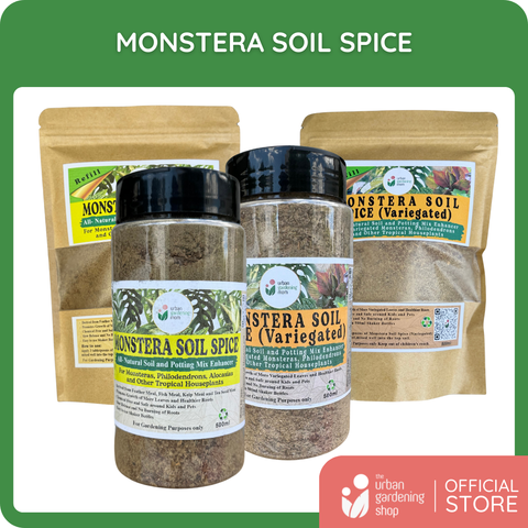 Monstera Soil Spice - All Natural Soil Additive and Plant Food for Monstera, Philodendron and other Tropical Houseplants