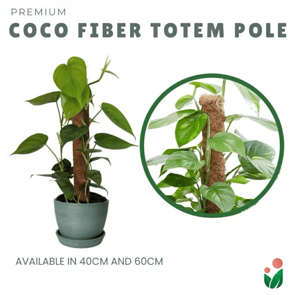 Premium Coco Fiber Totem Moss Pole|  Stackable Plant Support