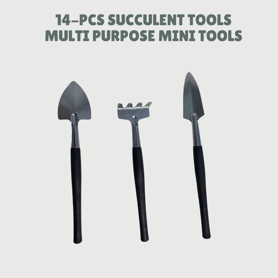 14- pcs Succulent Tools (Premium Black)