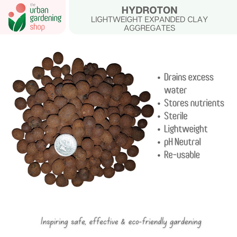 HYDROTON (Premium Quality)-  Lightweight Expanded Clay Aggregate  for Hydroponics and Soil Amendment