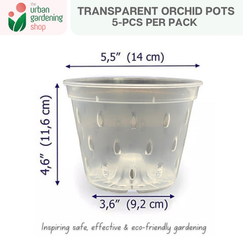 Transparent Orchid Pot - Quality Pots to Promote Root Air Circulation