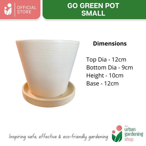 Go Green Eco-Friendly Garden Pots - Classic Design Small And Medium Sizes