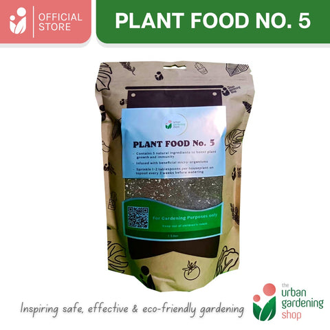 THE URBAN GARDENING SHOP Plant Food No.5 - All Natural Additive For Garden Soils and Potting Mix