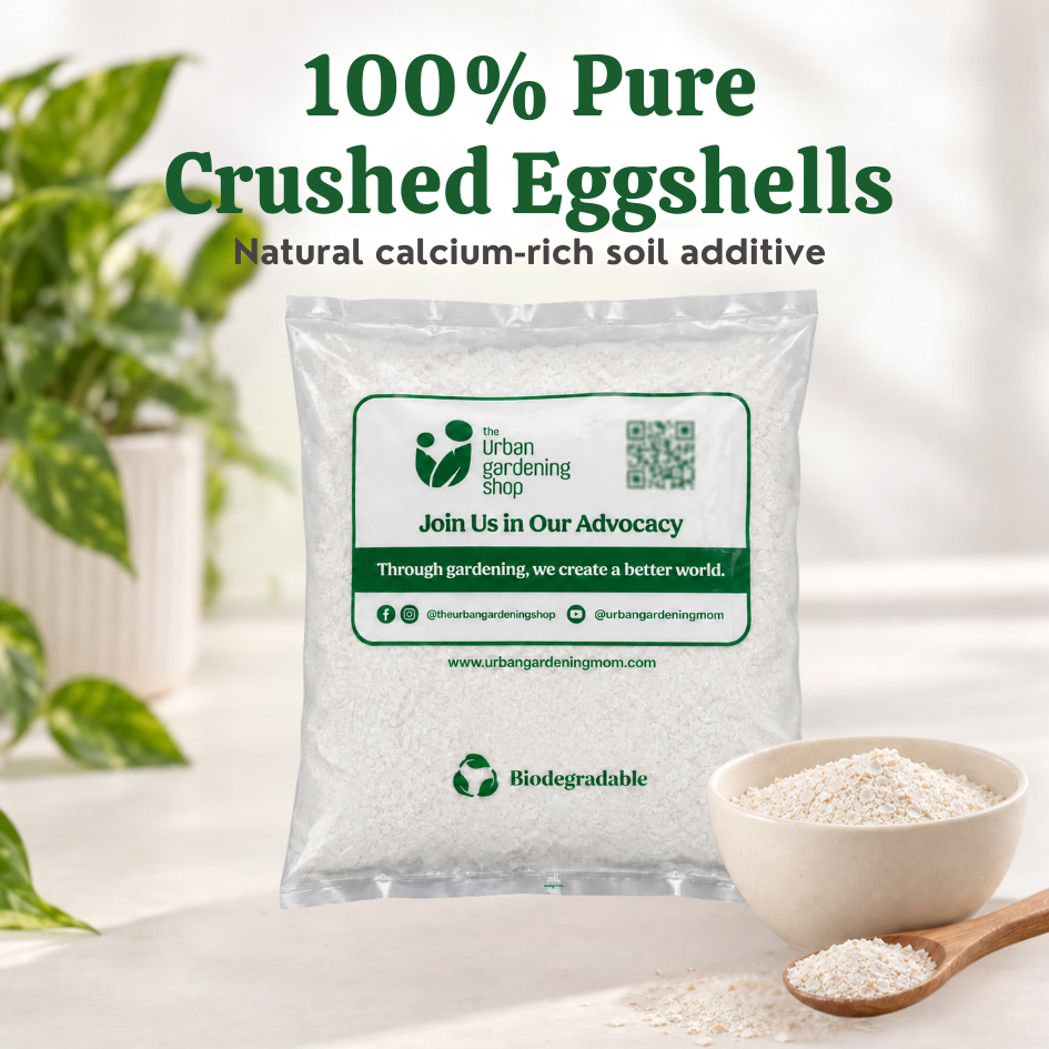 Crushed Eggshells - Calcium Rich Plant Supplement and Garden Soil Additive - Eggshell based soil amendment for home garden soil and potting mixes | The Urban Gardening Shop