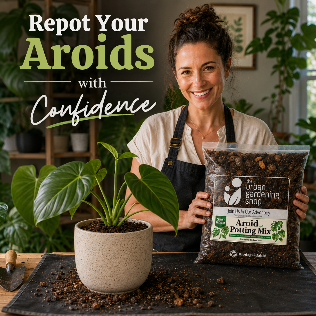 8L Aroid Potting Mix [Aroid Mix] for Monstera, Philodendron, Alocasia, Syngonium & Most Types of Tropical Aroid Houseplants | Chunky Well-Draining Soil Media | Better Alternative to Garden Soil or Loam Soil
