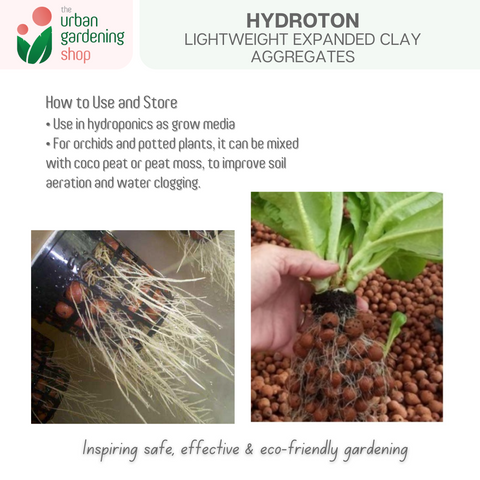 HYDROTON (Premium Quality)-  Lightweight Expanded Clay Aggregate  for Hydroponics and Soil Amendment