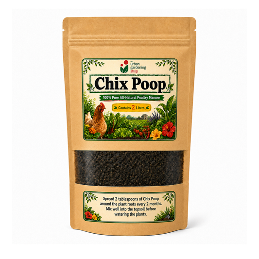 2L Chix Poop Composted Chicken Manure | Organic Plant Nutrient NPK Booster | All Natural Poultry Manure Soil and Potting Mix Conditioner for Plants, Vegetables, Herbs & Gardens | Eco-friendly Alternative to Chemical Fertilizers