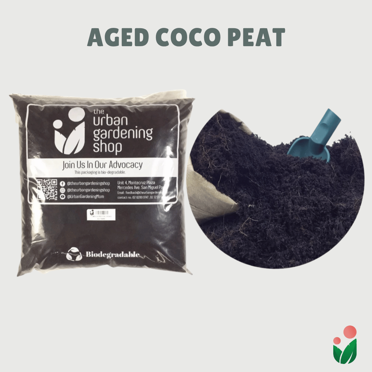 Aged Composted Coco Peat - Soil Substitute for Potted Plants