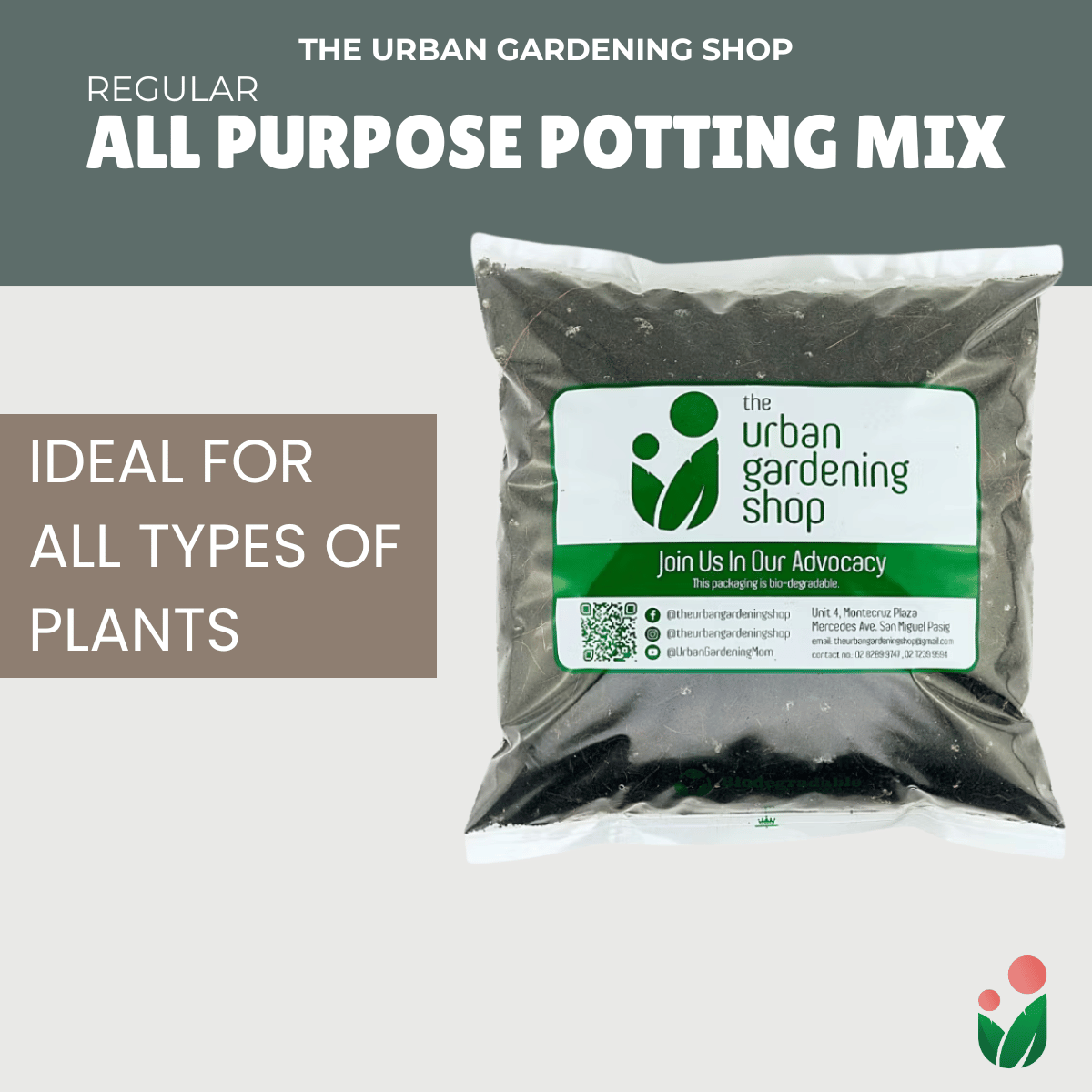 2-liter SOIL-LESS POTTING MIX FOR ALL PURPOSE -  Best Growing Media for Potted Plants (Better than Garden Soil or Loam Soil)