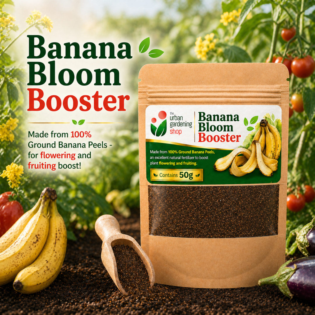 Ground Banana Peel Powder [Banana Bloom Booster + Banana Calcium Duo]  - An All- Natural Alternative to Chemical Fertilizer | A Natural Plant Booster - to Aid Plants in Flowering and Fruiting and for Root Strength 🌱