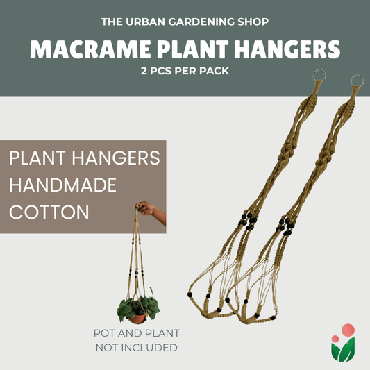 2-pcs Bohemian Macrame Plant Hangers|   Handmade High Quality Cotton