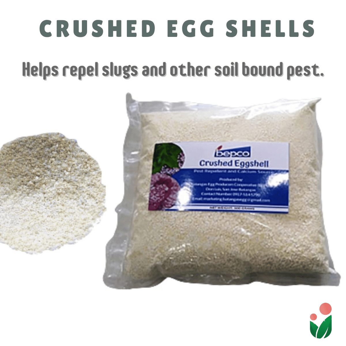 CRUSHED EGG SHELLS All-Natural Calcium-Rich Plant Nutrient