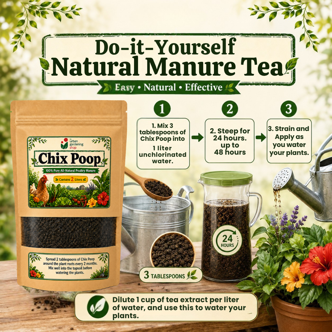 Chix Poop - Composted Chicken Manure 2L| Soil Amendment| Organic Plant Booster | Home Gardening Safe