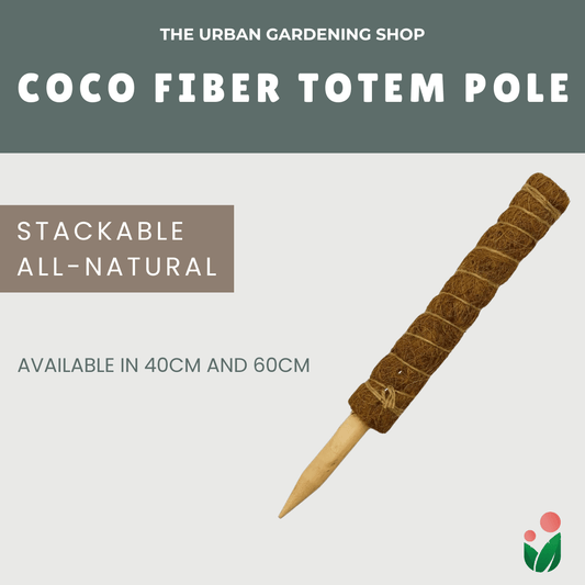 Premium Coco Fiber Totem Moss Pole|  Stackable Plant Support