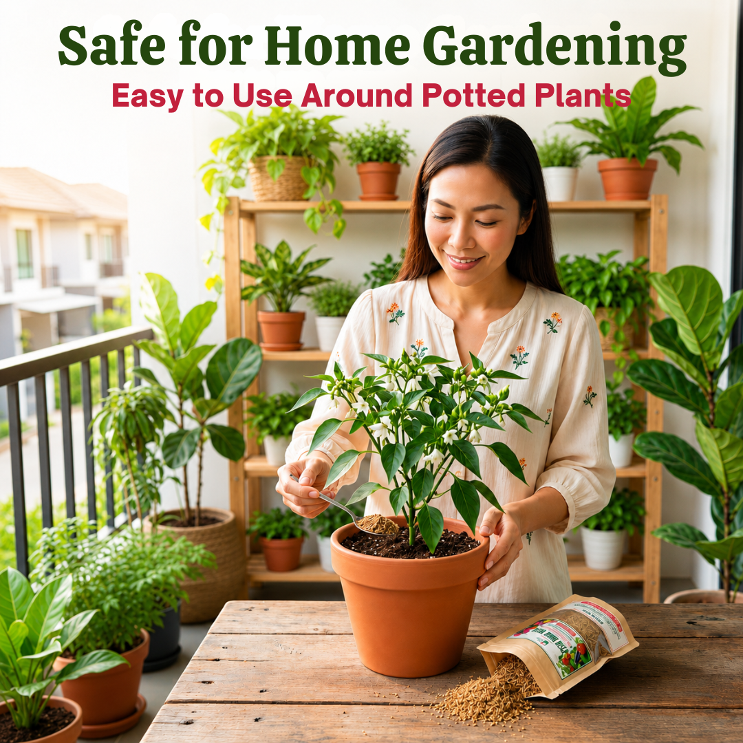 Fish Bone Meal - All-Natural Soil Additive Rich in Phosphorus and Calcium For Flowering, & Fruiting