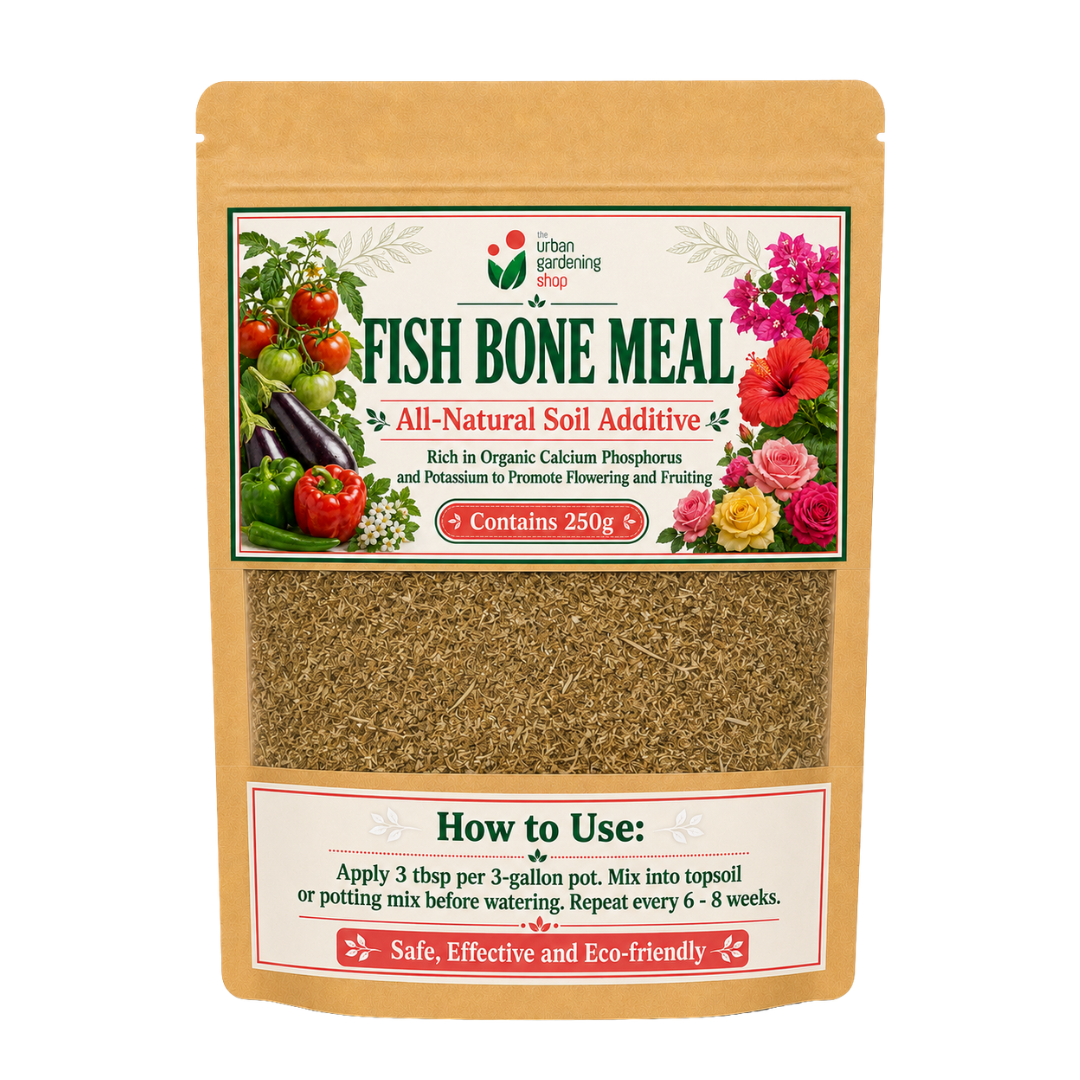 Fish Bone Meal - All-Natural Soil Additive Rich in Phosphorus and Calcium For Flowering, & Fruiting