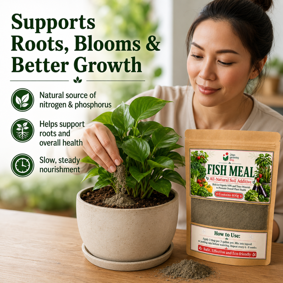 Fish Meal All-Natural Soil Additive for Plants, Garden Soil and Potting Mix – Source of Organic NPK