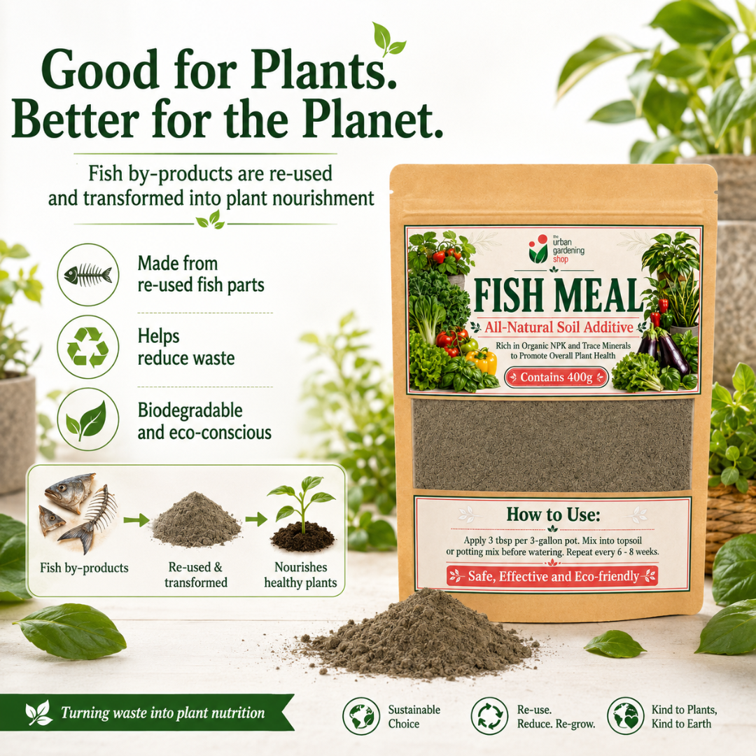 Fish Meal All-Natural Soil Additive for Plants, Garden Soil and Potting Mix – Source of Organic NPK