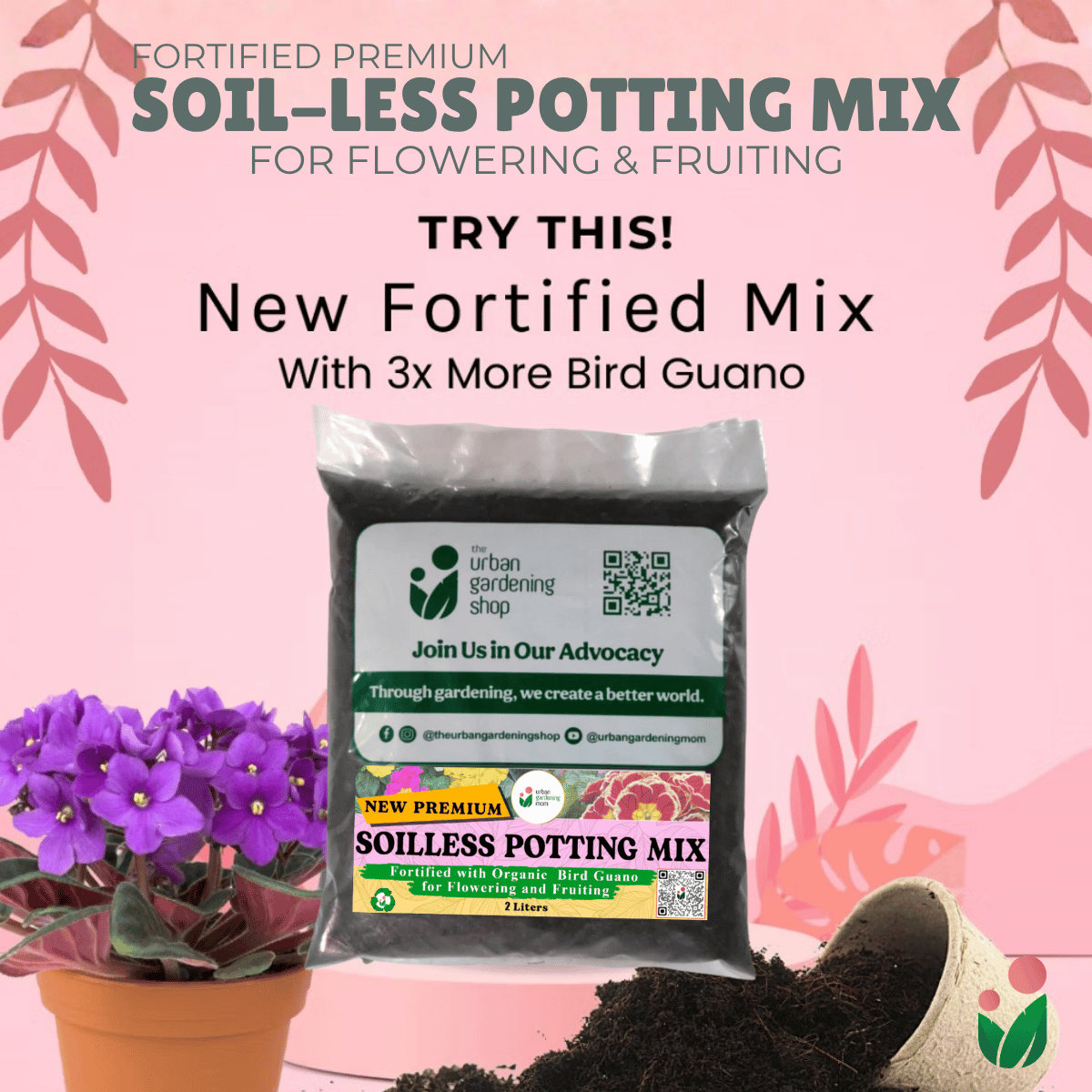 Soilless Potting Mix [Fortified Mix] For Flowering and Fruiting