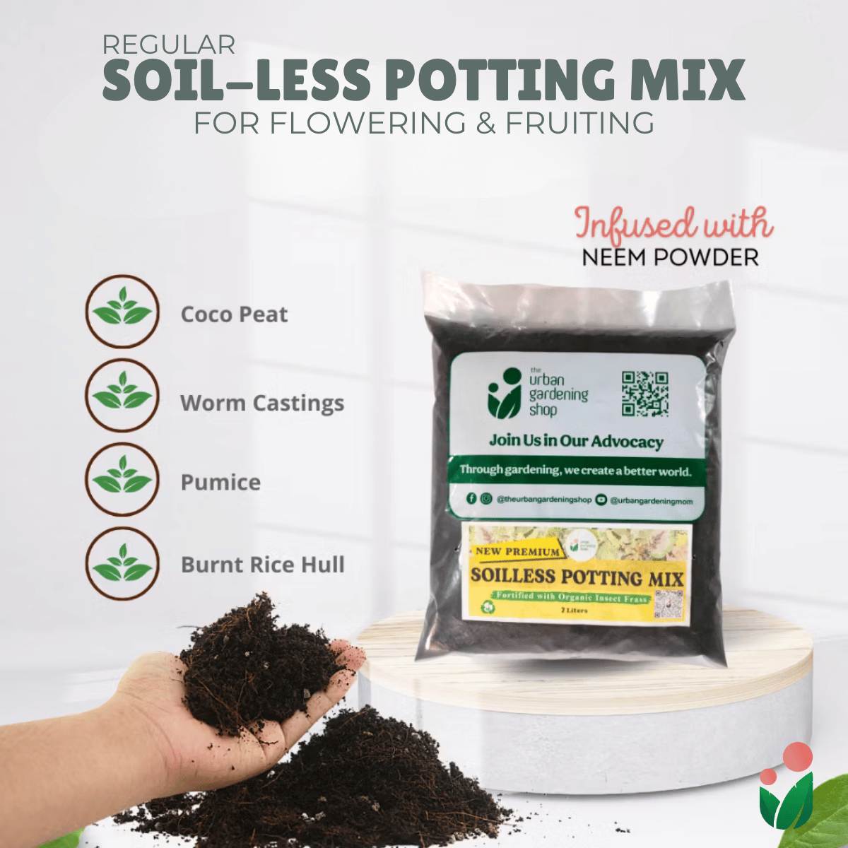 SOIL-LESS POTTING MIX FOR FLOWERING AND FRUITING PLANTS Best Growing M –  Urban Gardening Mom
