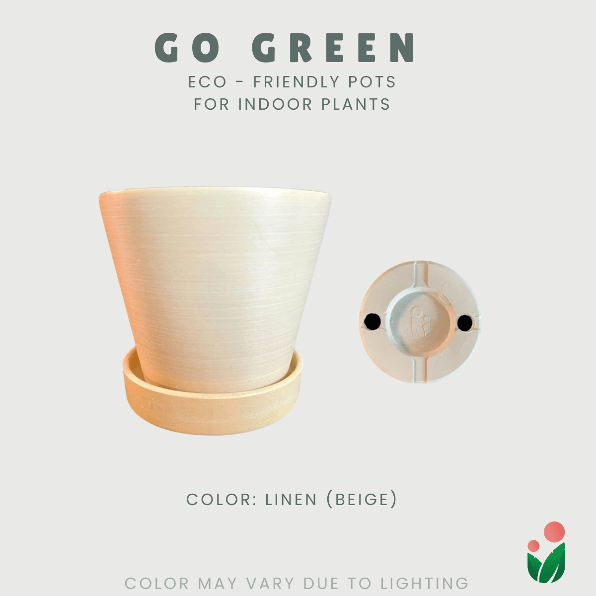 Go Green Eco-Friendly Garden Pots - Classic Design Small And Medium Sizes