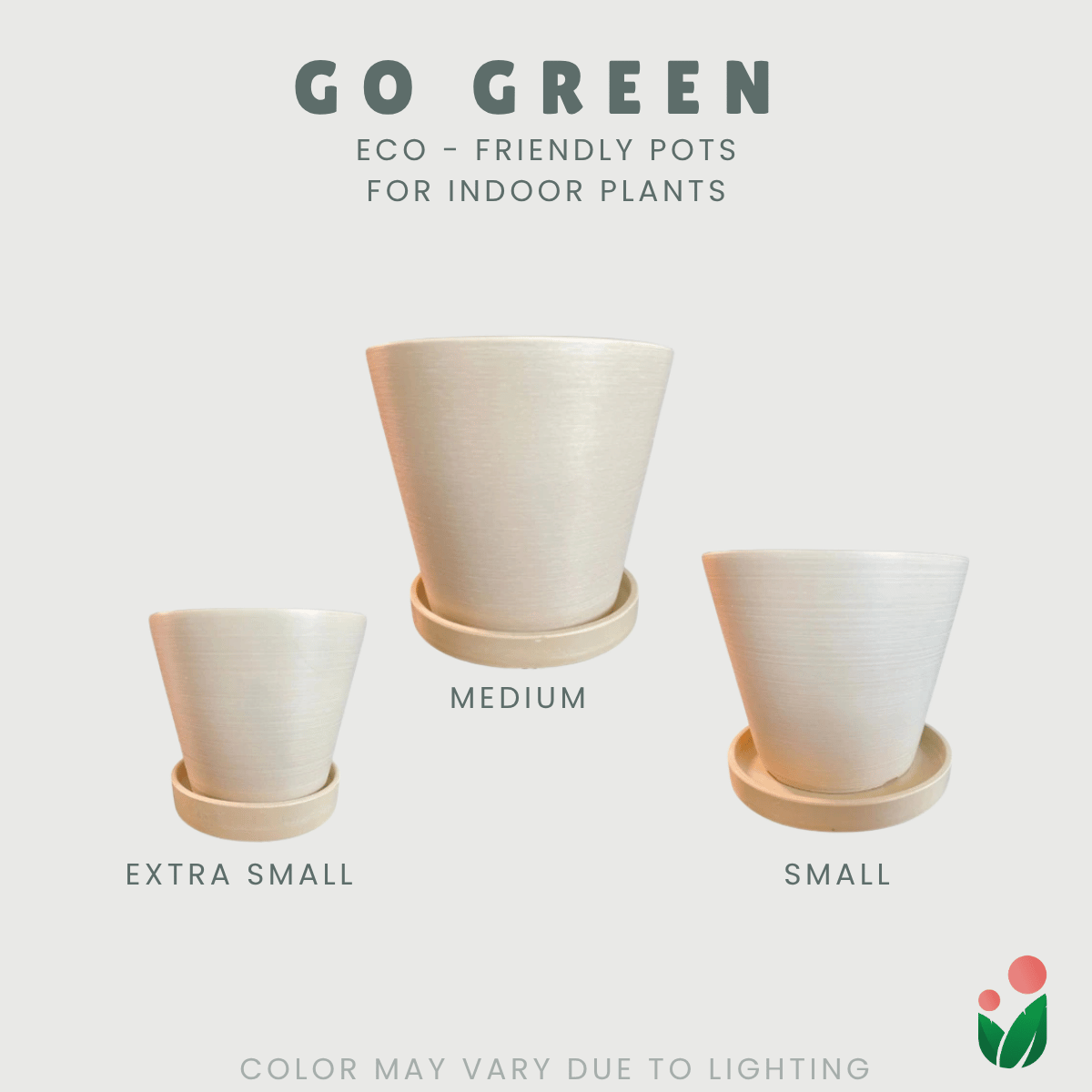 Go Green Eco-Friendly Garden Pots - Classic Design Small And Medium Sizes