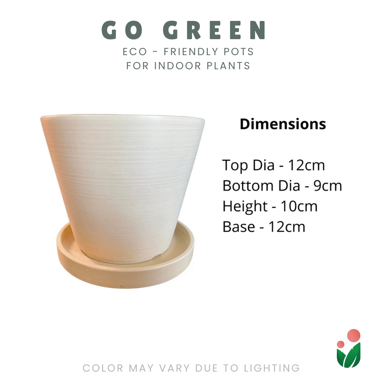 Go Green Eco-Friendly Garden Pots - Classic Design Small And Medium Sizes