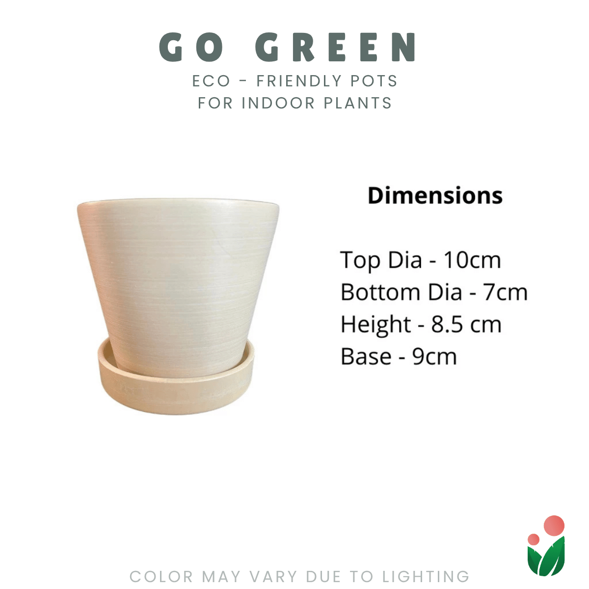 Go Green Eco-Friendly Garden Pots - Classic Design Small And Medium Sizes