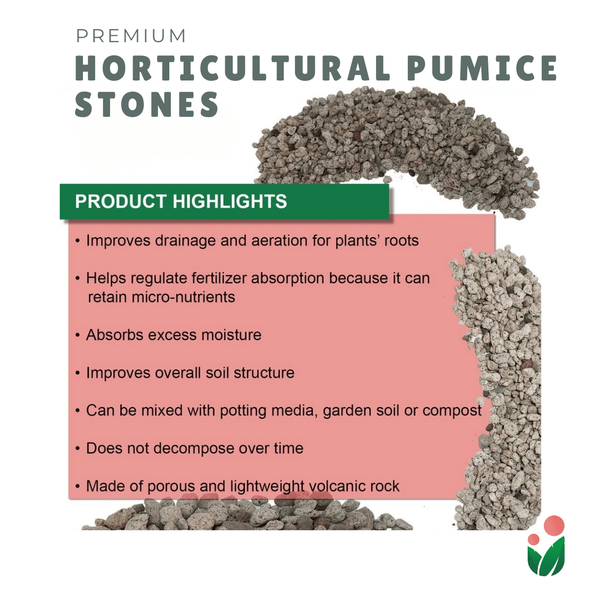 PUMICE Rocks and Pebbles for Gardening Purposes