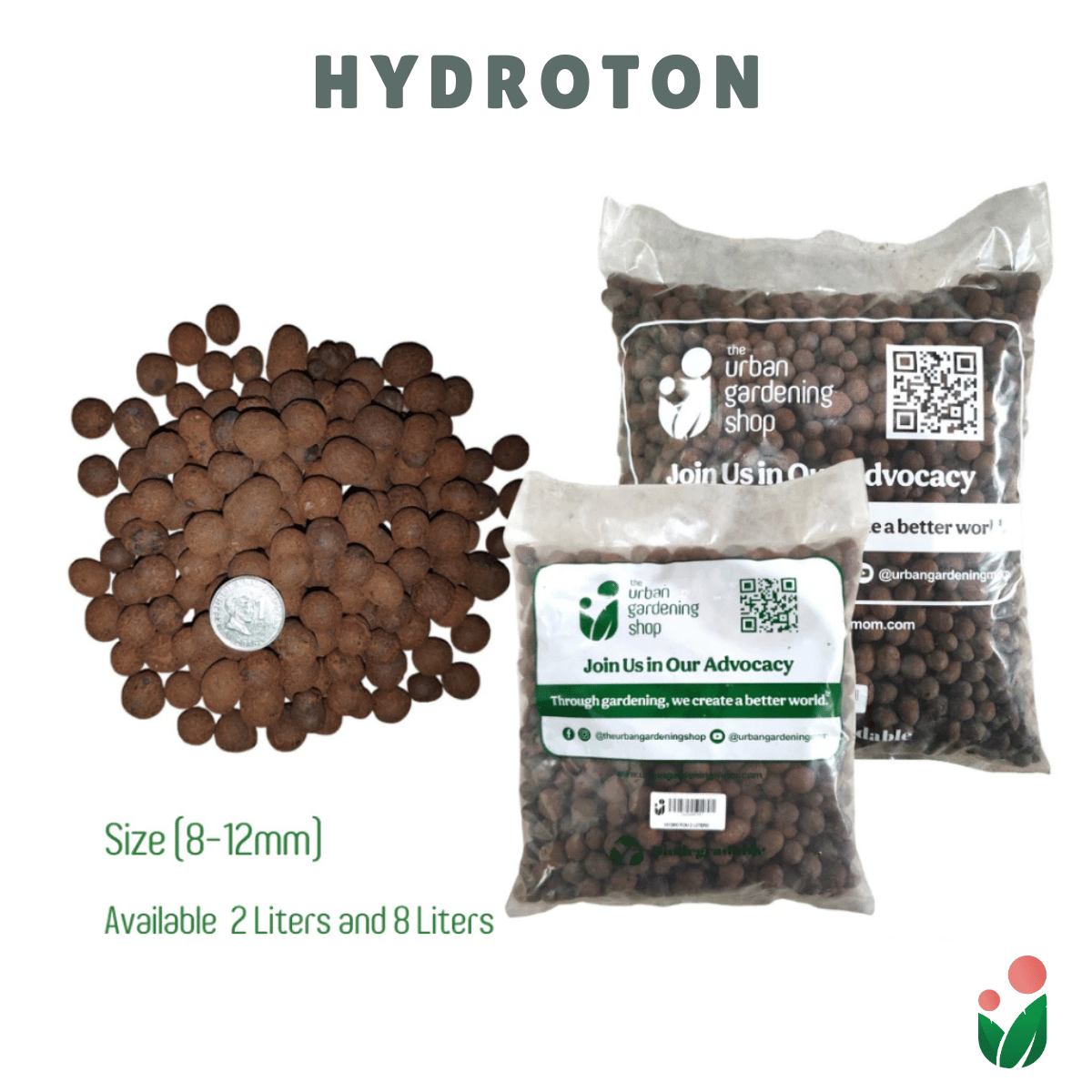 HYDROTON (Premium Quality)-  Lightweight Expanded Clay Aggregate  for Hydroponics and Soil Amendment