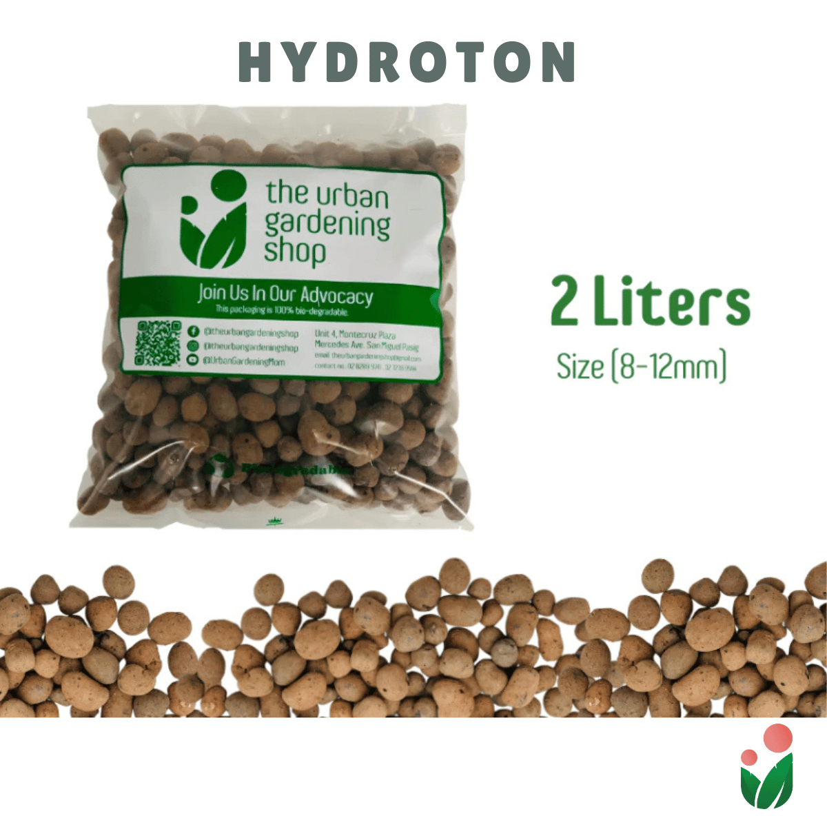 HYDROTON (Premium Quality)-  Lightweight Expanded Clay Aggregate  for Hydroponics and Soil Amendment