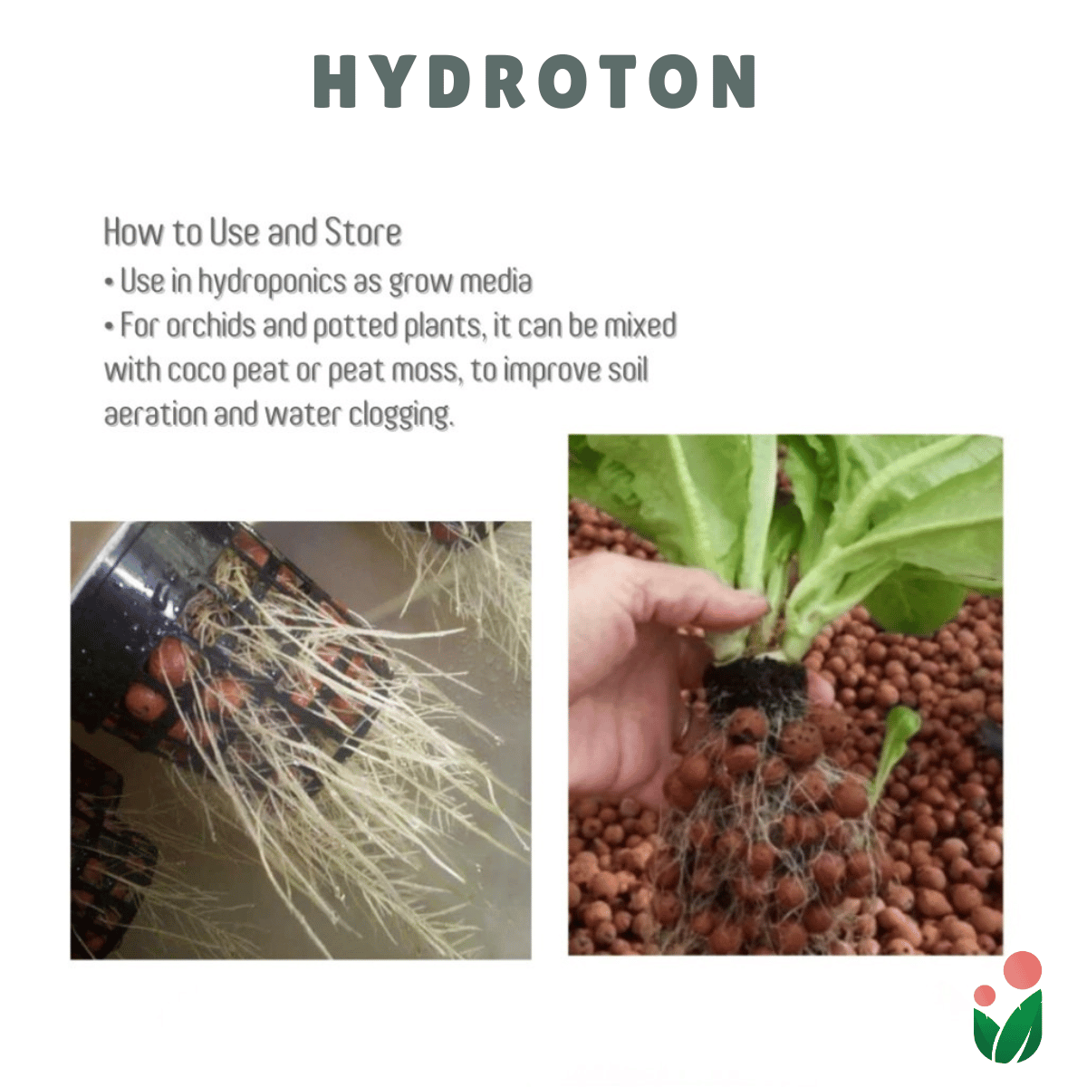 HYDROTON (Premium Quality)-  Lightweight Expanded Clay Aggregate  for Hydroponics and Soil Amendment