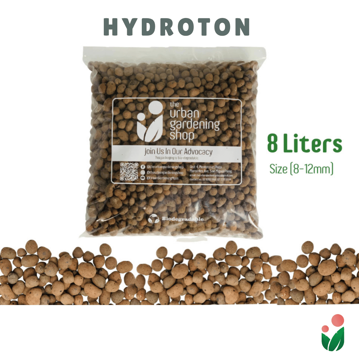 HYDROTON (Premium Quality)-  Lightweight Expanded Clay Aggregate  for Hydroponics and Soil Amendment