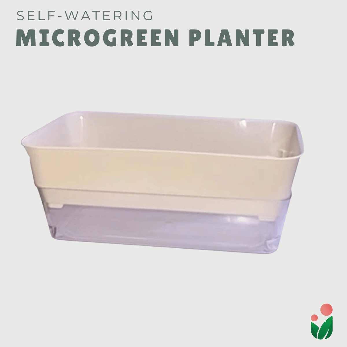 MICROGREENS PLANTER (Self Watering Planter for Growing Microgreens)