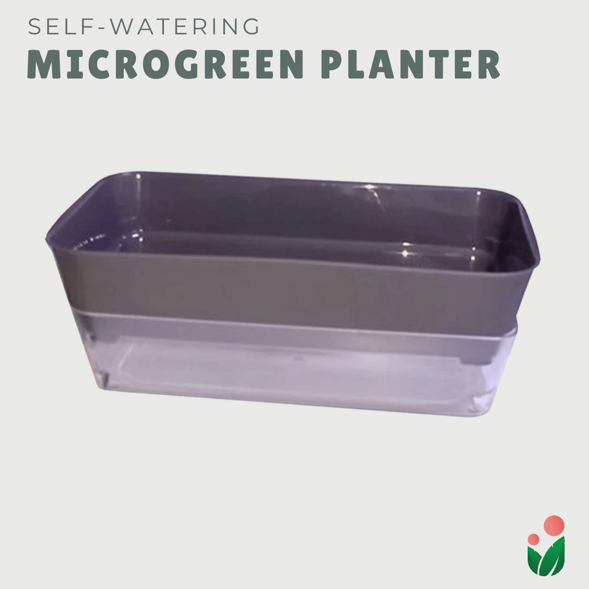 MICROGREENS PLANTER (Self Watering Planter for Growing Microgreens)