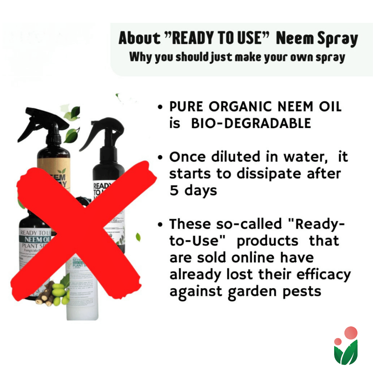 Neem Oil Spray Do-it-Yourself Kit for Gardening Use (Neem + Castile Soap Bundle Kit)