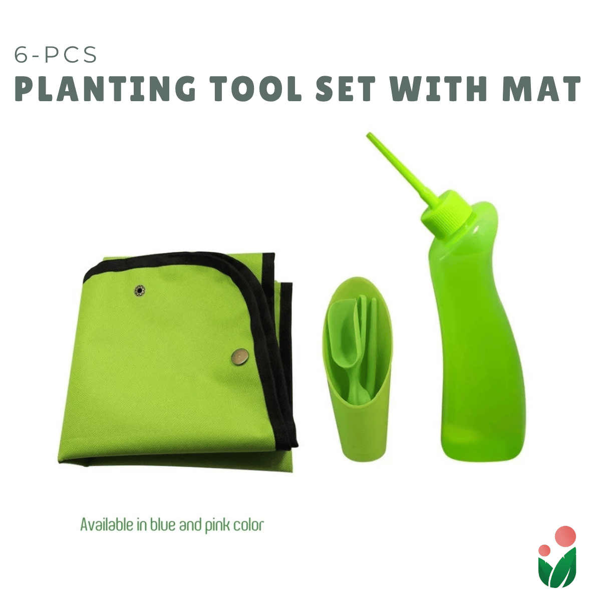 The Urban Gardening Shop | 6-pcs Planting Tools Set with Mat for Gardening |