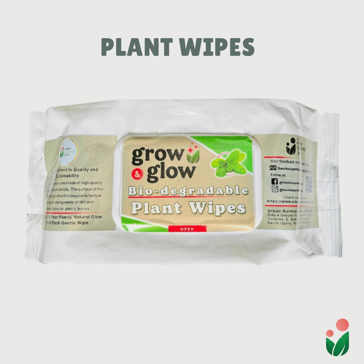 Bio-degradable Plant Wipes (40 sheets) - For Plant Cleaning and Leaf Shine