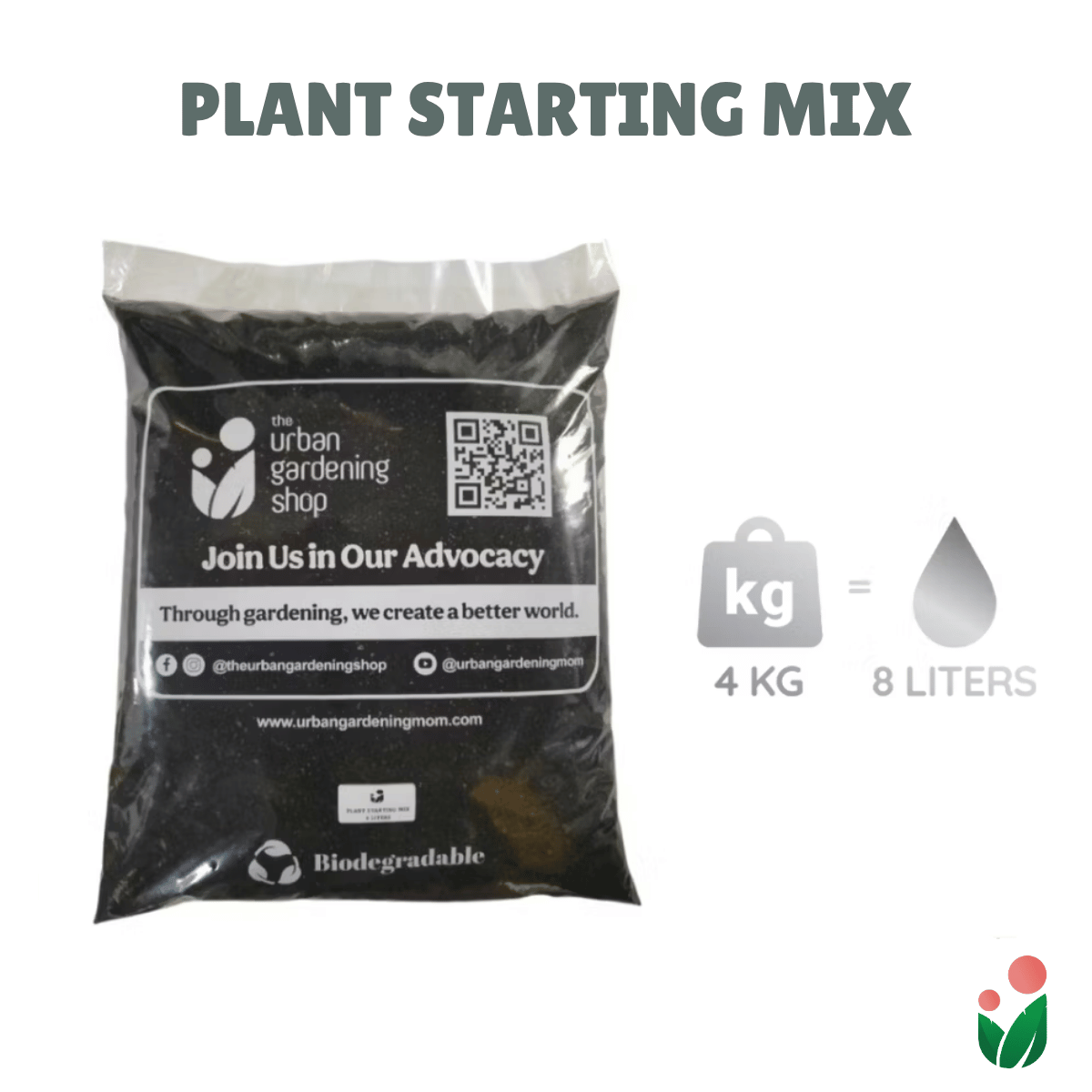 Soil-less Plant Starting Mix (2.0 Liter per Pack + FREE Starting Guide Kit)| Best Grow Media For Starting Plants