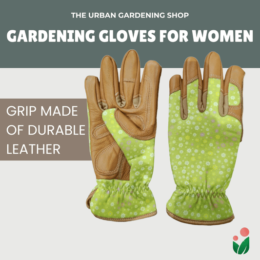 Stylish Gardening Gloves for Women (Grip Made of Durable Leather)