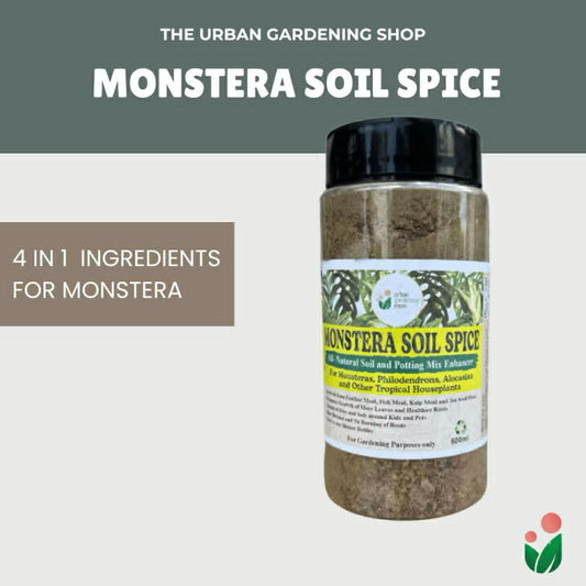 Monstera Soil Spice - All Natural Soil Additive and Plant Food for Monstera, Philodendron and other Tropical Houseplants