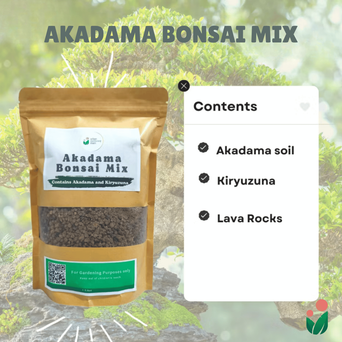 Akadama Bonsai Mix -  Pre-mixed and Ready to Use