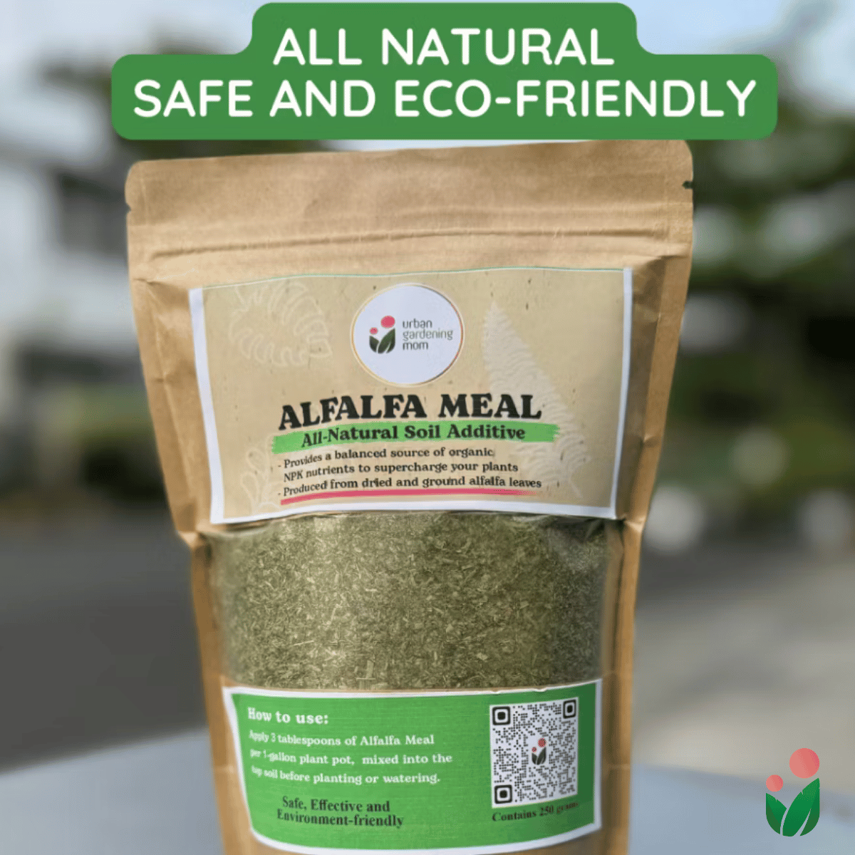 Alfalfa Meal - All-Natural Garden Soil Additive Derived from Dried Alfalfa