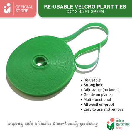 RE-USABLE PLANT TIES – Multi-purpose Velcro Material and Re-usable