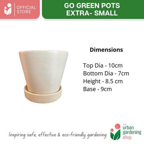 Go Green Eco-Friendly Garden Pots - Classic Design Small And Medium Sizes