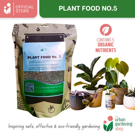 Plant Food No.5 - Contains Five (5) All-Natural Plant Nutrients