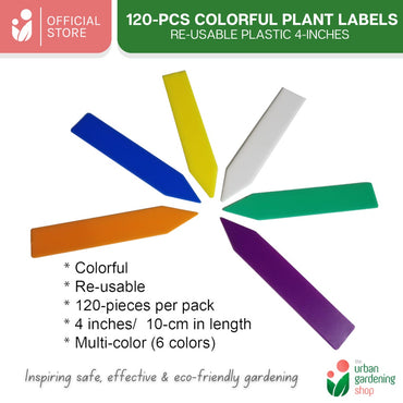 120-pieces COLORFUL 4" PLANT LABELS