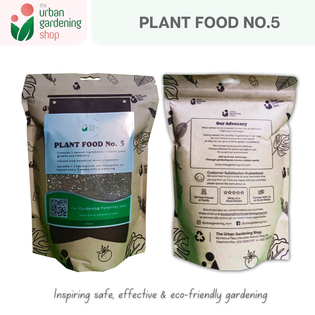 THE URBAN GARDENING SHOP Plant Food No.5 - All Natural Additive For Garden Soils and Potting Mix