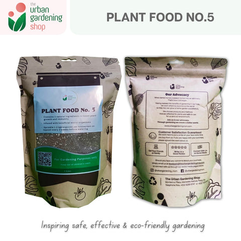 THE URBAN GARDENING SHOP Plant Food No.5 - All Natural Additive For Garden Soils and Potting Mix