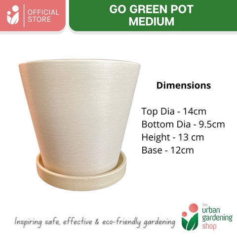 Go Green Eco-Friendly Garden Pots - Classic Design Small And Medium Sizes